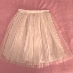 White tule tutu skirt